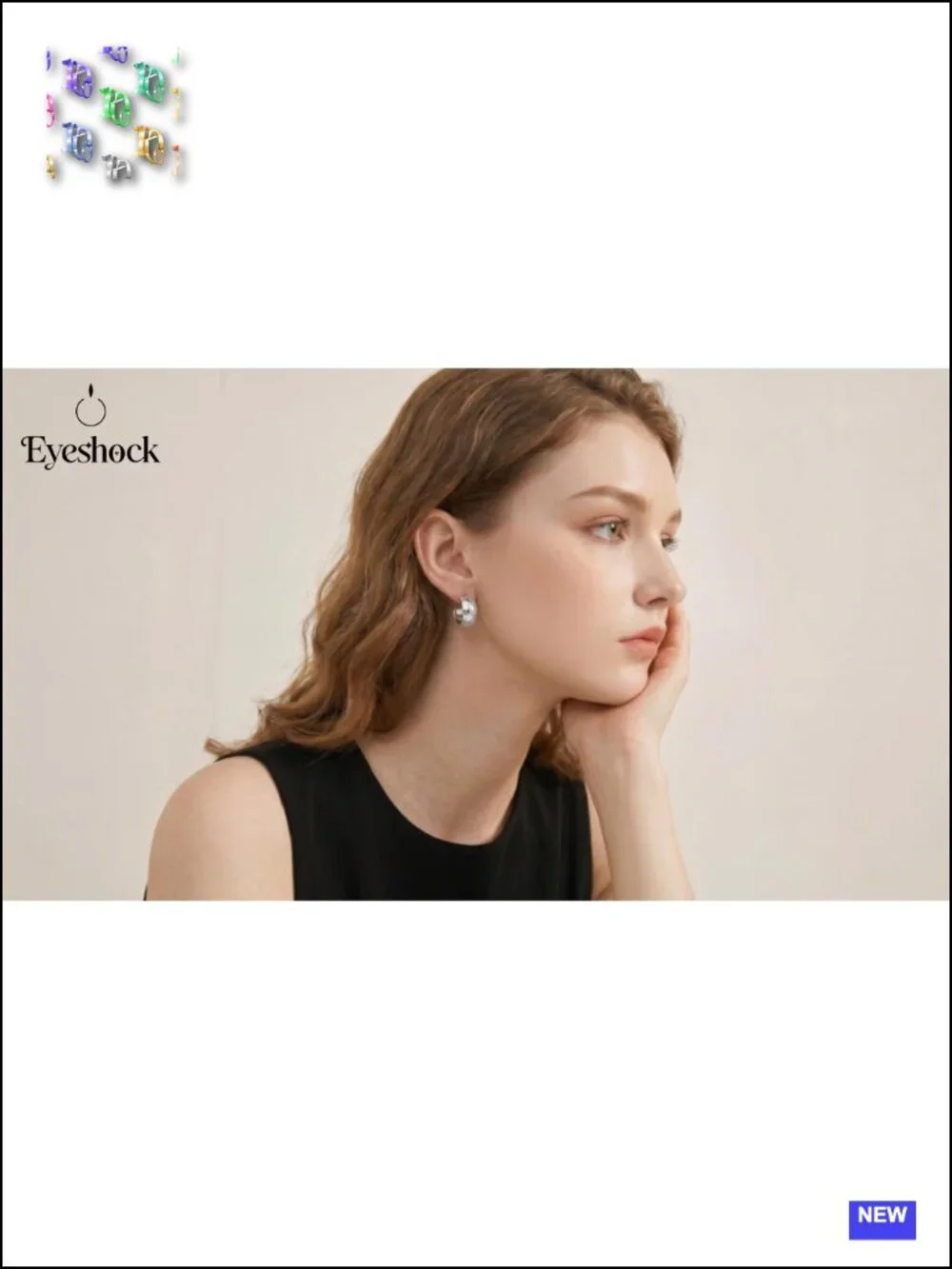 Small Hoop Earrings for Women Wide Half Huggie Hoops Chunky 18K Real Gold